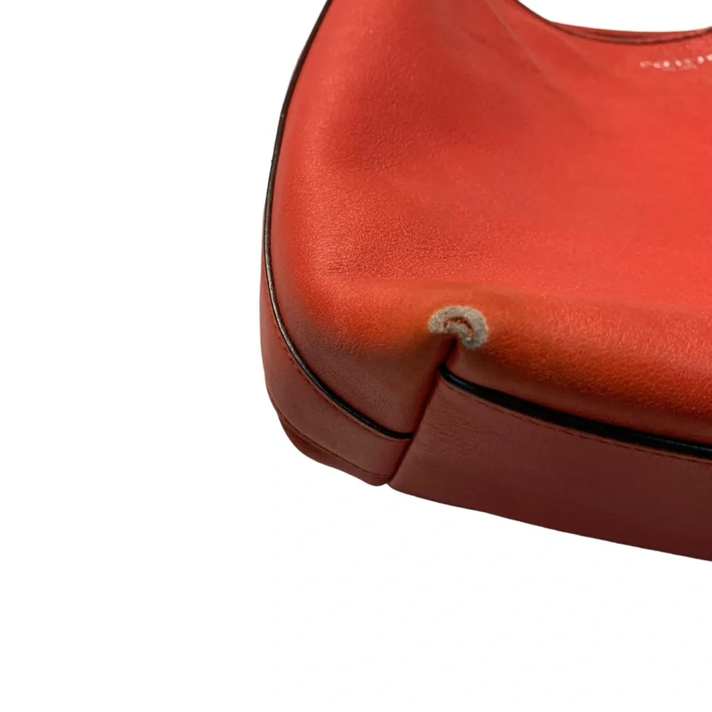 Coach Legacy Leather Hobo Shoulder Bag Burnt Red Adjustable Strap Purse